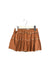A Brown Short Skirts from Velveteen in size 4T for girl. (Front View)