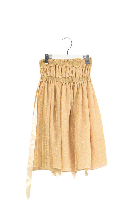 A Gold Sleeveless Dresses from TALC in size 4T for girl. (Front View)