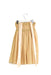A Gold Sleeveless Dresses from TALC in size 4T for girl. (Back View)