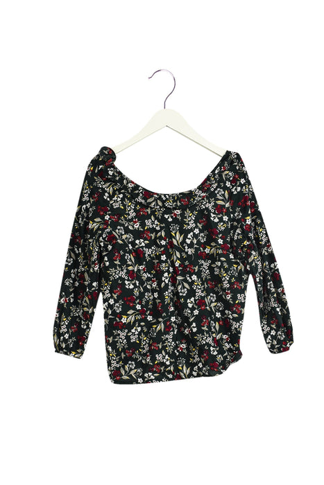 A Green Long Sleeve Tops from Excuse My French in size 12Y for girl. (Front View)