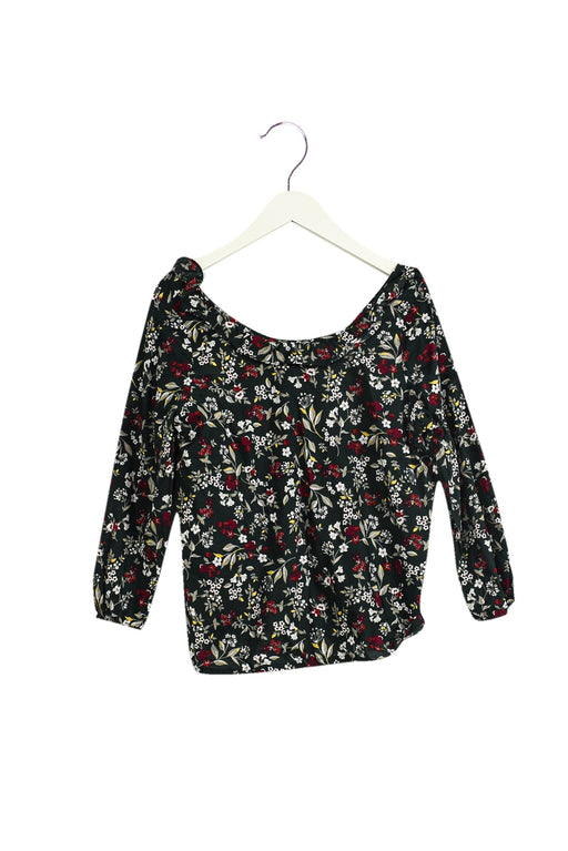 A Green Long Sleeve Tops from Excuse My French in size 12Y for girl. (Front View)