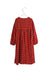 A Red Long Sleeve Dresses from I Pinco Pallino in size 6T for girl. (Back View)