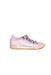 A Purple Sneakers from Adidas in size 10Y for girl. (Back View)