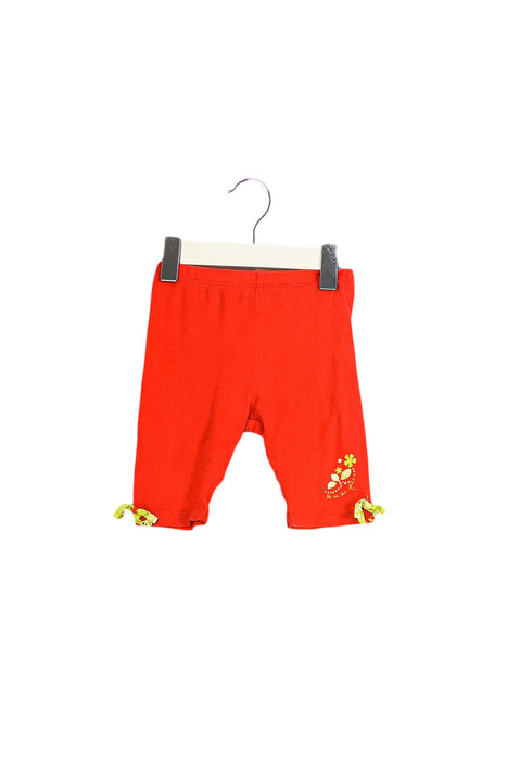 A Red Leggings from La Compagnie des Petits in size 3-6M for girl. (Front View)