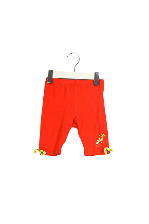 A Red Leggings from La Compagnie des Petits in size 3-6M for girl. (Front View)
