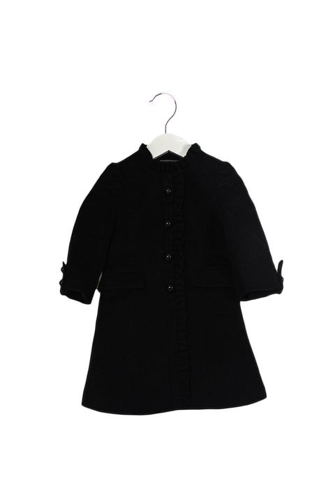 A Black Coats from Nicholas & Bears in size 12-18M for girl. (Front View)