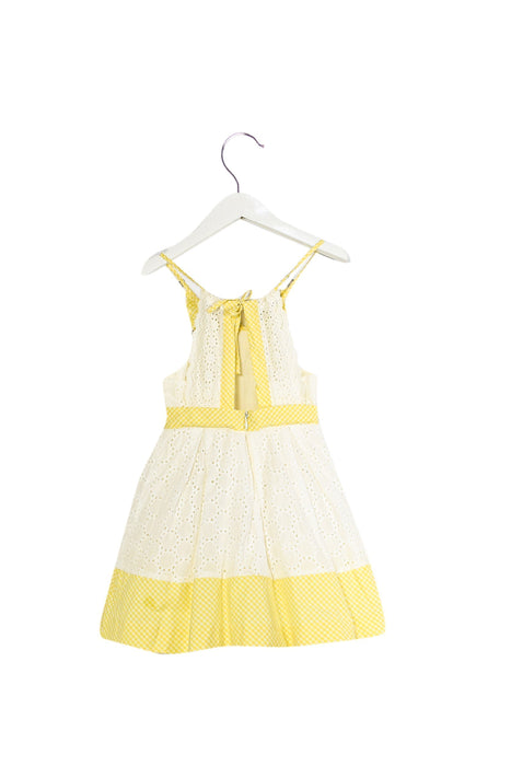 A White Sleeveless Dresses from Nicholas & Bears in size 6-12M for girl. (Back View)