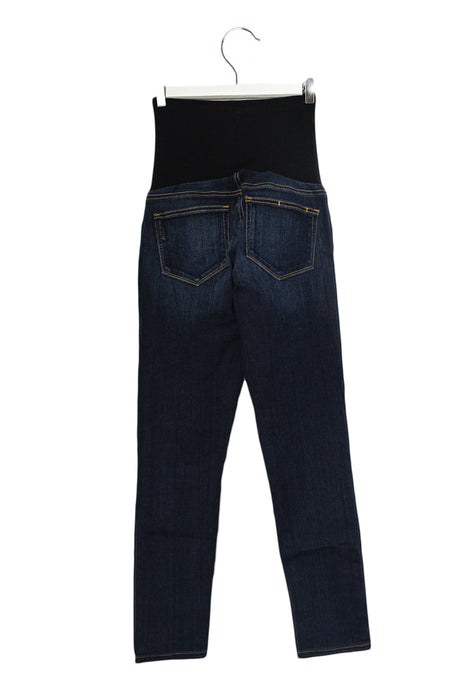 A Navy Jeans from PAIGE in size S for maternity. (Back View)