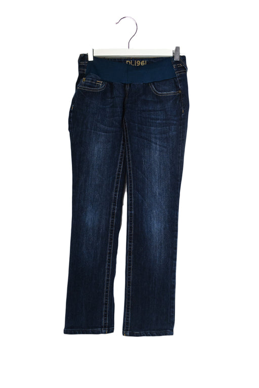 A Navy Jeans from DL1961 in size S for maternity. (Front View)