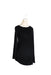 A Black Long Sleeve Tops from Maternal America in size XS for maternity. (Front View)