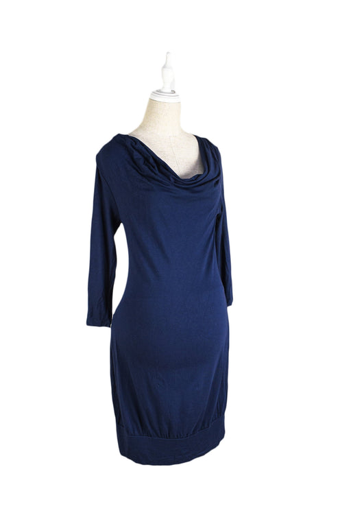 A Navy Long Sleeve Dresses from Noppies in size XS for maternity. (Front View)