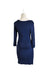 A Navy Long Sleeve Dresses from Noppies in size XS for maternity. (Back View)