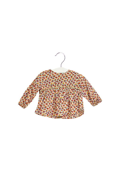 A Beige Long Sleeve Tops from Bout'Chou in size 3-6M for girl. (Front View)