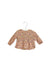 A Beige Long Sleeve Tops from Bout'Chou in size 3-6M for girl. (Front View)