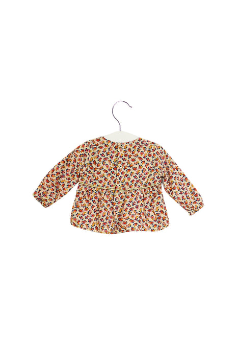A Beige Long Sleeve Tops from Bout'Chou in size 3-6M for girl. (Back View)