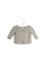A Grey Cardigans from Oscar et Valentine in size 0-3M for girl. (Front View)