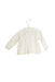 A White Long Sleeve Tops from Bout'Chou in size 3-6M for girl. (Back View)