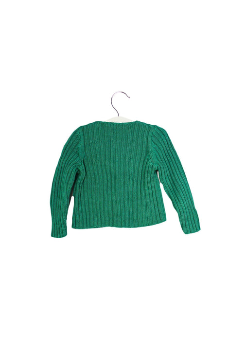 A Green Cardigans from Bonpoint in size 6-12M for girl. (Back View)