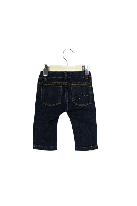 A Blue Jeans from Jacadi in size 3-6M for girl. (Back View)
