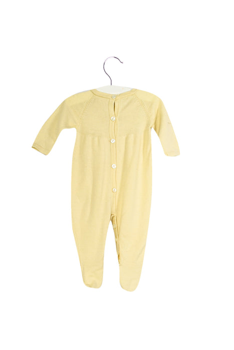 A Ivory Long Sleeve Jumpsuits from Ovale in size 0-3M for neutral. (Back View)