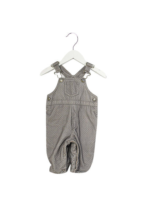 A Grey Long Overalls from Numae in size 3-6M for girl. (Front View)