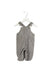 A Grey Long Overalls from Numae in size 3-6M for girl. (Front View)