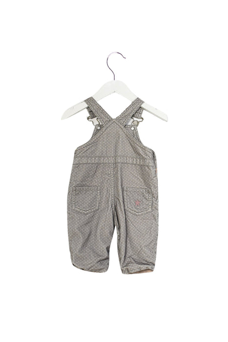 A Grey Long Overalls from Numae in size 3-6M for girl. (Back View)