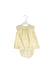 A Gold Shorts Sets from Bonpoint in size 6-12M for girl. (Front View)