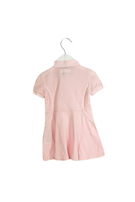A Pink Short Sleeve Dresses from Ferrari in size 6-12M for girl. (Back View)