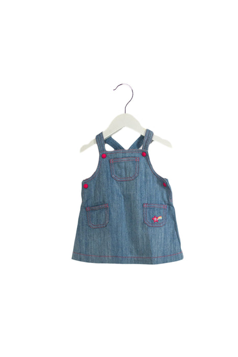 A Blue Overall Dresses from Dior in size 3-6M for girl. (Front View)