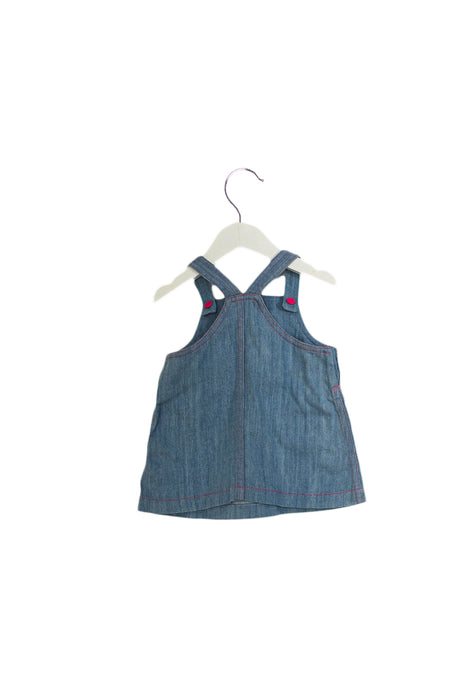 A Blue Overall Dresses from Dior in size 3-6M for girl. (Back View)