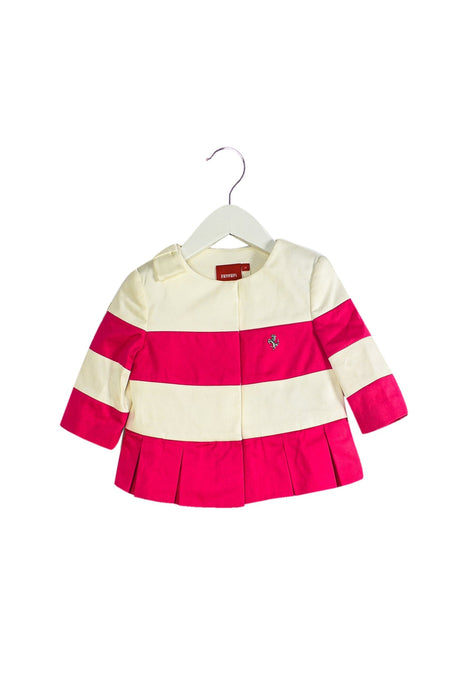 A Pink Lightweight Jackets from Ferrari in size 2T for girl. (Front View)