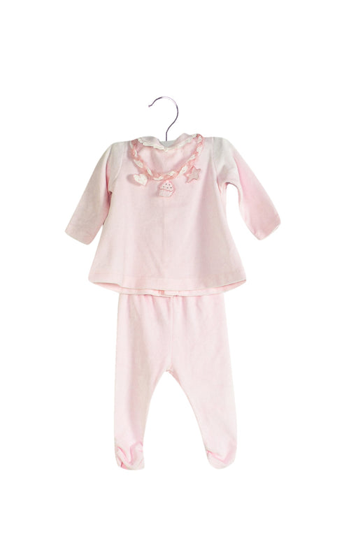 A Pink Pants Sets from Chickeeduck in size 6-12M for girl. (Front View)