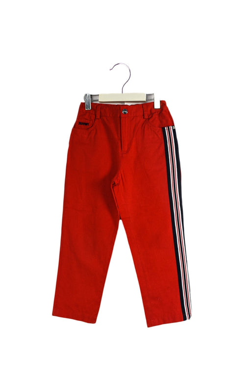 A Red Casual Pants from Ferrari in size 6T for girl. (Front View)