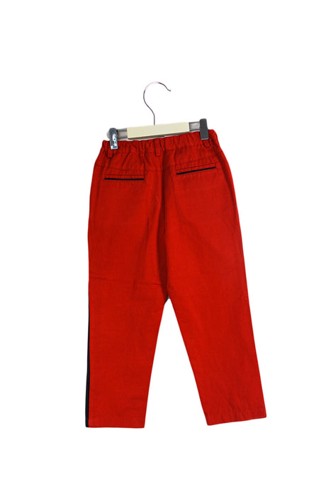 A Red Casual Pants from Ferrari in size 6T for girl. (Back View)