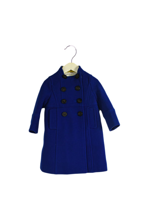 A Blue Coats from Crewcuts in size 2T for girl. (Front View)