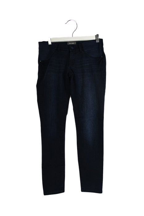 A Navy Jeans from DL1961 in size S for maternity. (Front View)