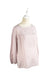 A Pink Long Sleeve Tops from Hatch in size XS for maternity. (Front View)