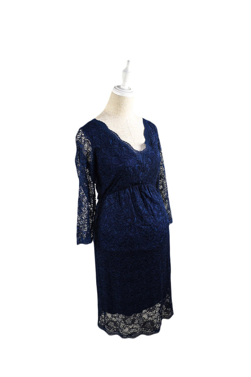 A Navy Long Sleeve Dresses from Tiffany Rose in size M for maternity. (Front View)