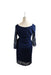 A Navy Long Sleeve Dresses from Tiffany Rose in size M for maternity. (Back View)