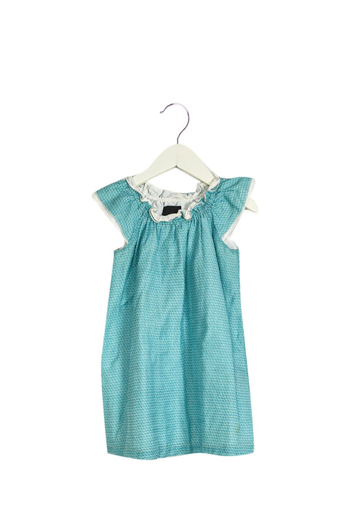 A Blue Short Sleeve Dresses from Fendi in size 2T for girl. (Front View)