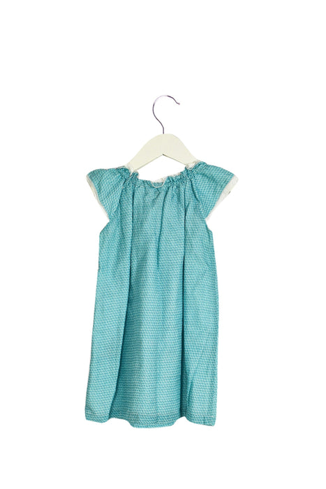 A Blue Short Sleeve Dresses from Fendi in size 2T for girl. (Back View)