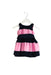 A Navy Dress Sets from Ralph Lauren in size 0-3M for girl. (Front View)
