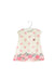 A White Short Sleeve Dresses from Mayoral in size 6-12M for girl. (Front View)