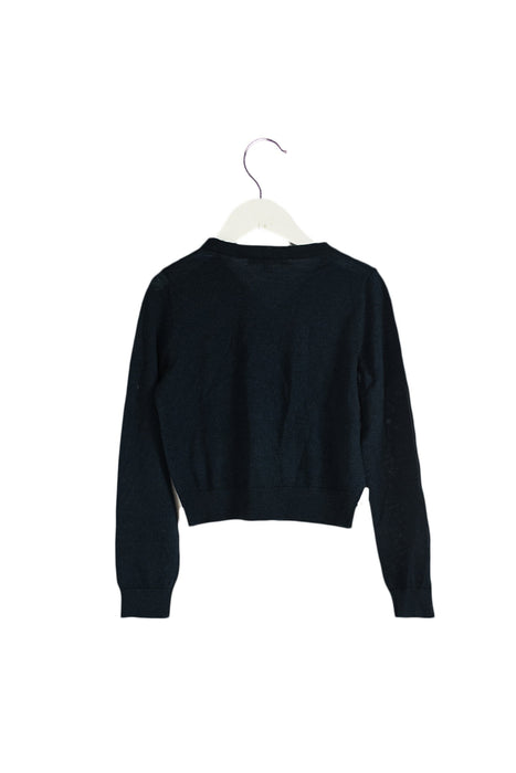 A Teal Cardigans from Bonpoint in size 8Y for girl. (Back View)