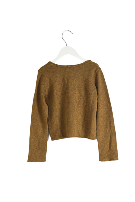 A Brown Cardigans from Bonpoint in size 8Y for girl. (Back View)