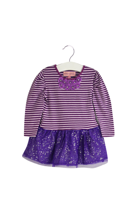 A Purple Long Sleeve Dresses from Motion Picture in size 12-18M for girl. (Front View)