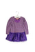 A Purple Long Sleeve Dresses from Motion Picture in size 12-18M for girl. (Front View)