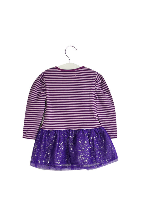 A Purple Long Sleeve Dresses from Motion Picture in size 12-18M for girl. (Back View)