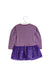 A Purple Long Sleeve Dresses from Motion Picture in size 12-18M for girl. (Back View)